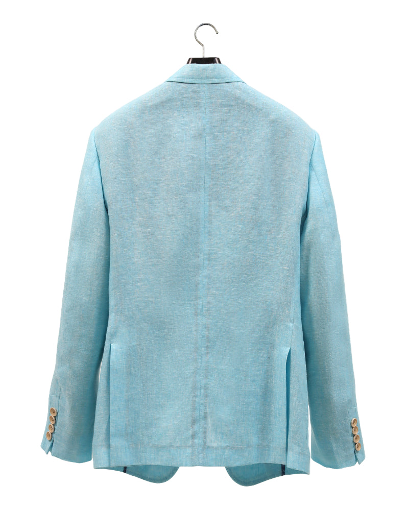 The COLOR CUT Powder Blue Linen Suit Jacket