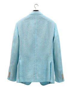 The COLOR CUT Powder Blue Linen Suit Jacket