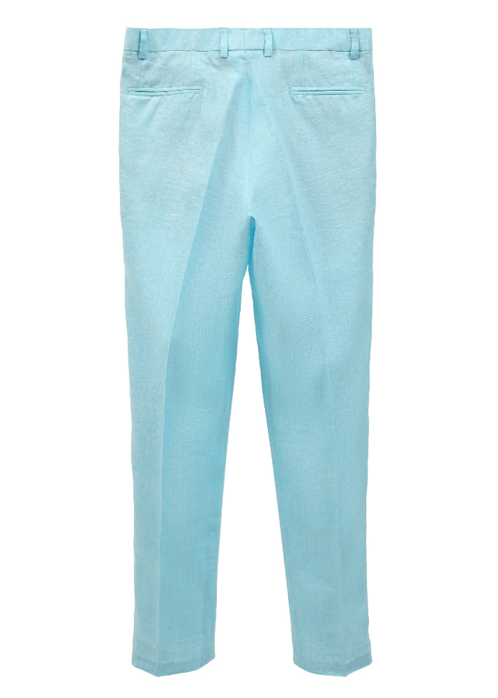 The COLOR CUT Powder Blue Linen Suit Pants