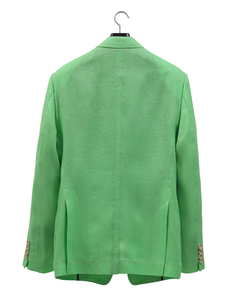 The COLOR CUT Lime Green Linen Suit Jacket
