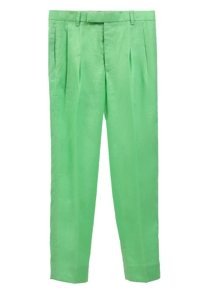The COLOR CUT Lime Green Linen Suit