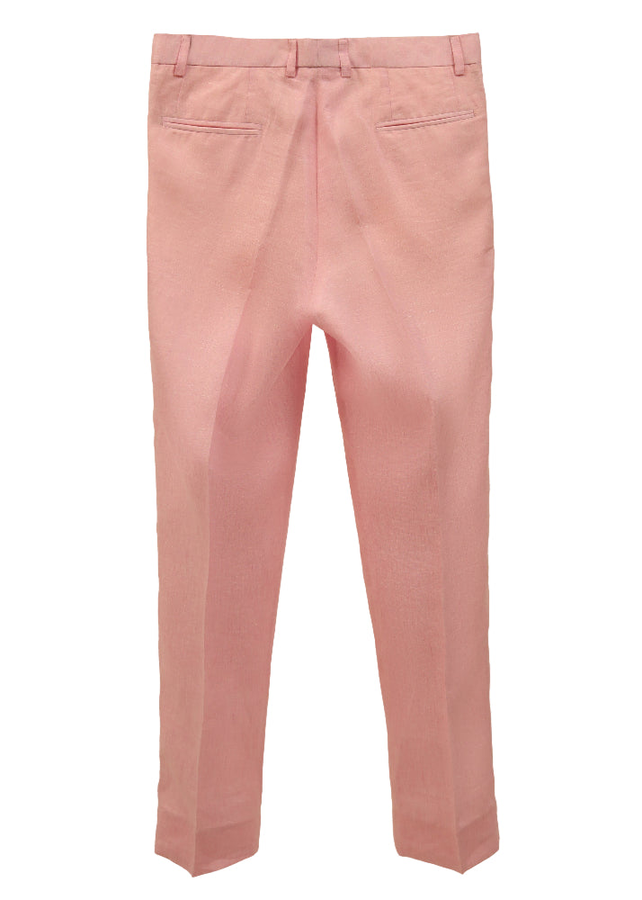 The COLOR CUT Powder Pink Linen Suit Pants