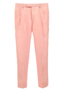 The COLOR CUT Powder Pink Linen Suit Pants