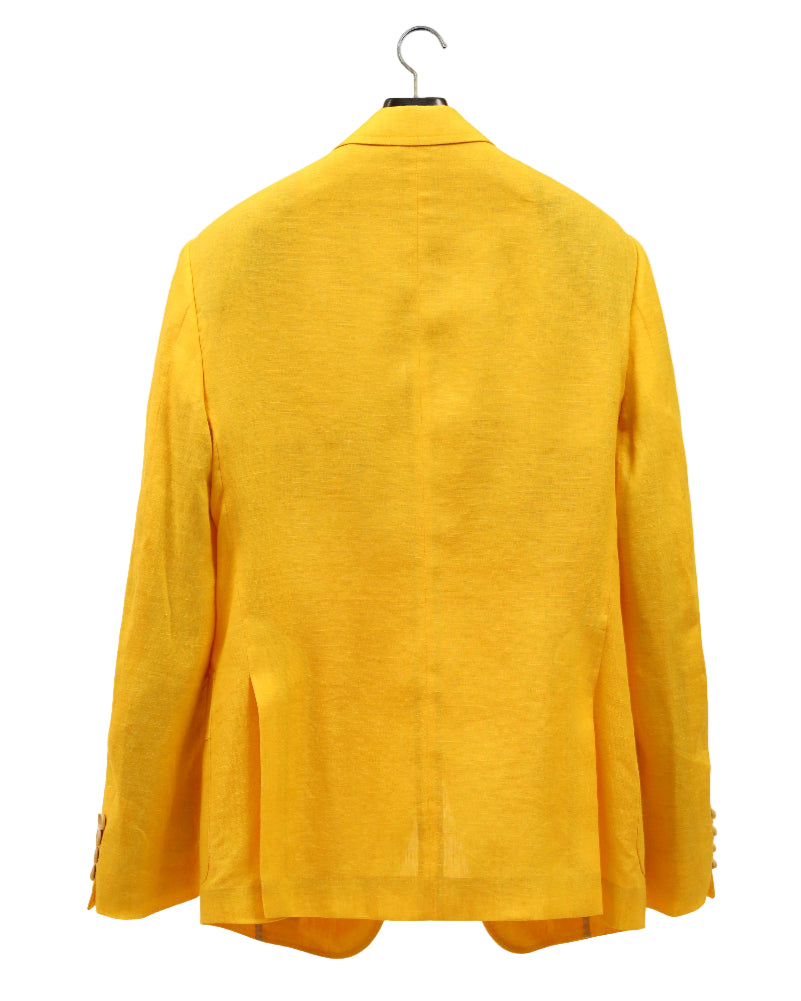 The COLOR CUT Yellow Linen Suit Jacket