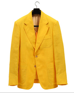 The COLOR CUT Yellow Linen Suit Jacket