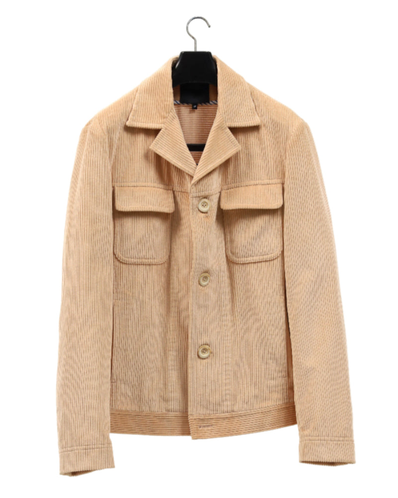 Cropped Corduroy Chore Jacket