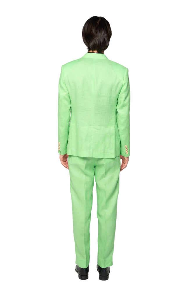 The COLOR CUT Lime Green Linen Suit