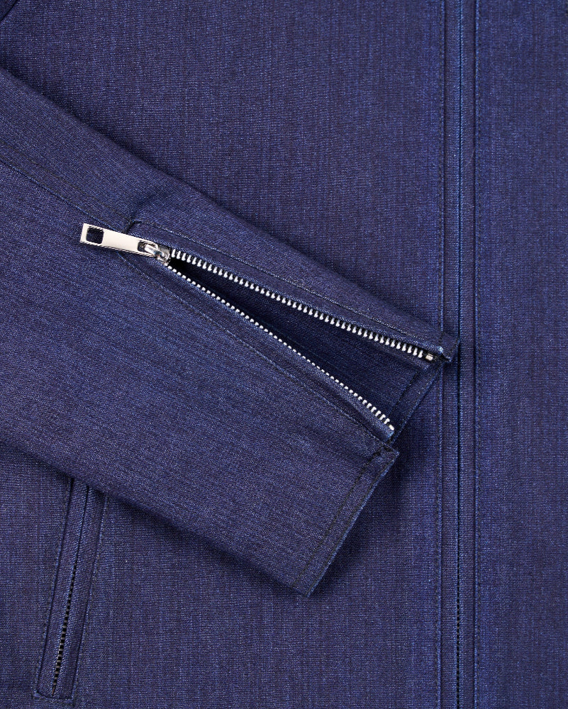Dark Wash Denim Travel Jacket